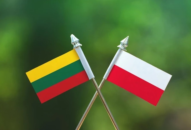 Flaga Litwy i Polski